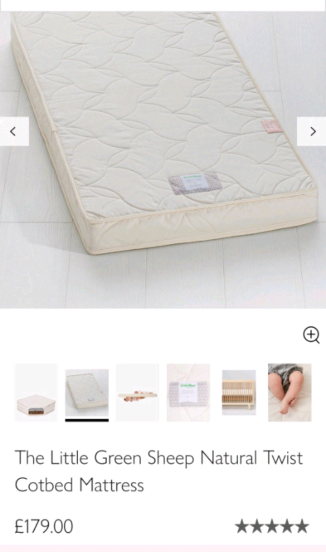 the little green sheep natural twist cot mattress